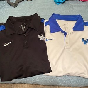 Lot of 2 University of Kentucky Nike polos